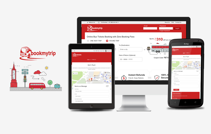 BookMyTrip - Best bus transporation while planning a trip screenshot 1